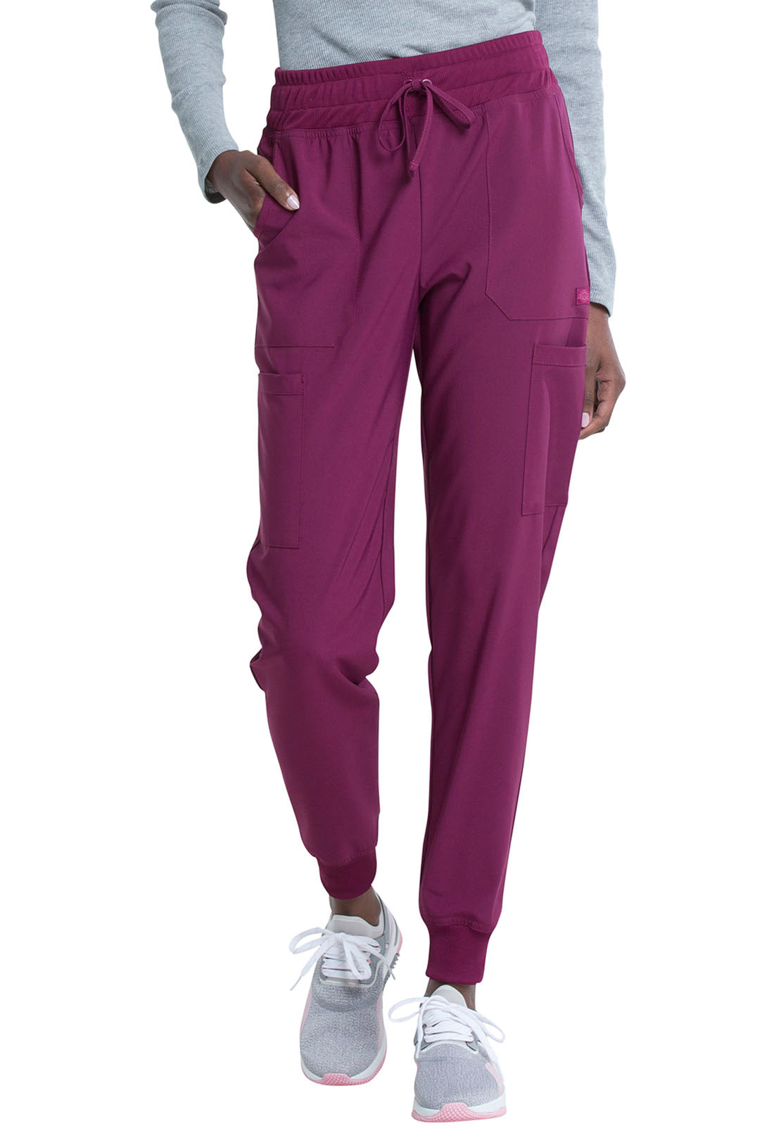 Dickies EDS DK065 Women's Mid Rise Jogger Pant Wine