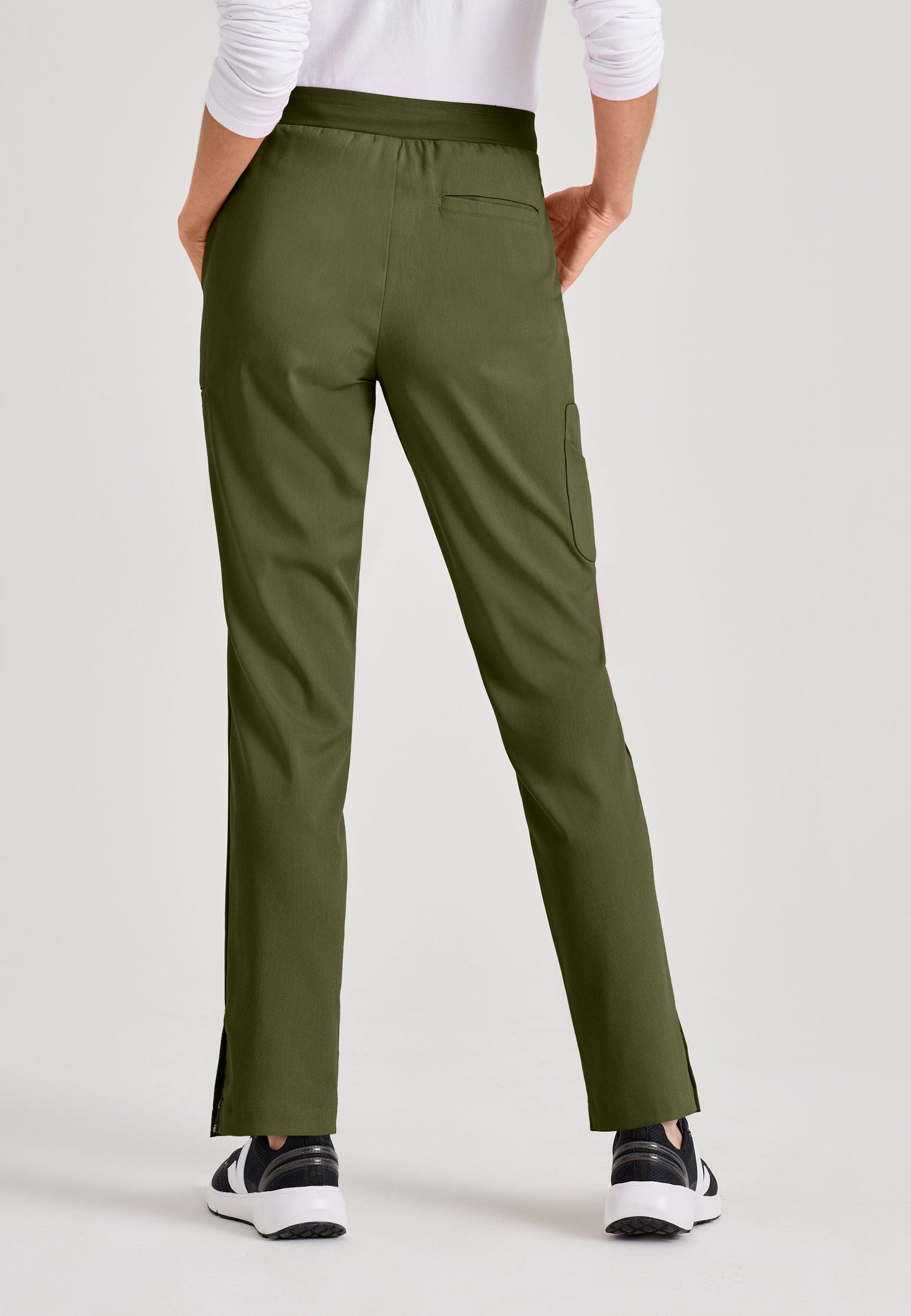 Barco Grey's Anatomy +SpandexStretch GRSP526 Serena Tapered Pant Olive Back