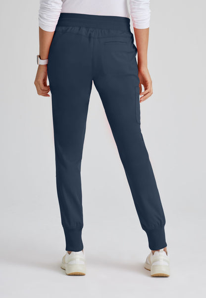 Barco Grey's Anatomy +SpandexStretch GRSP537 Eden Jogger Pant Steel Back