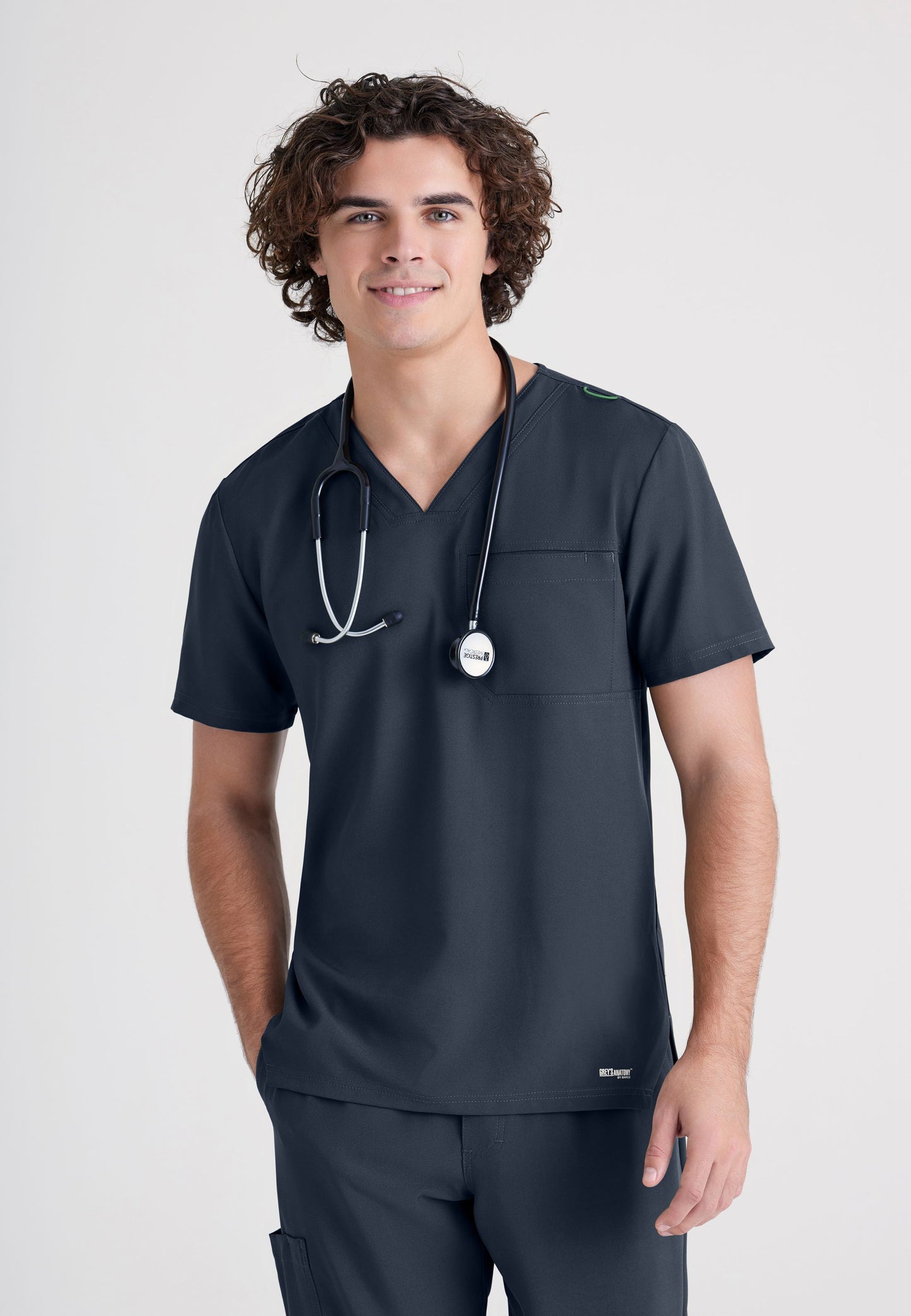 Barco Grey's Anatomy Evolve GSST179 Men's 1 Pocket Top Steel