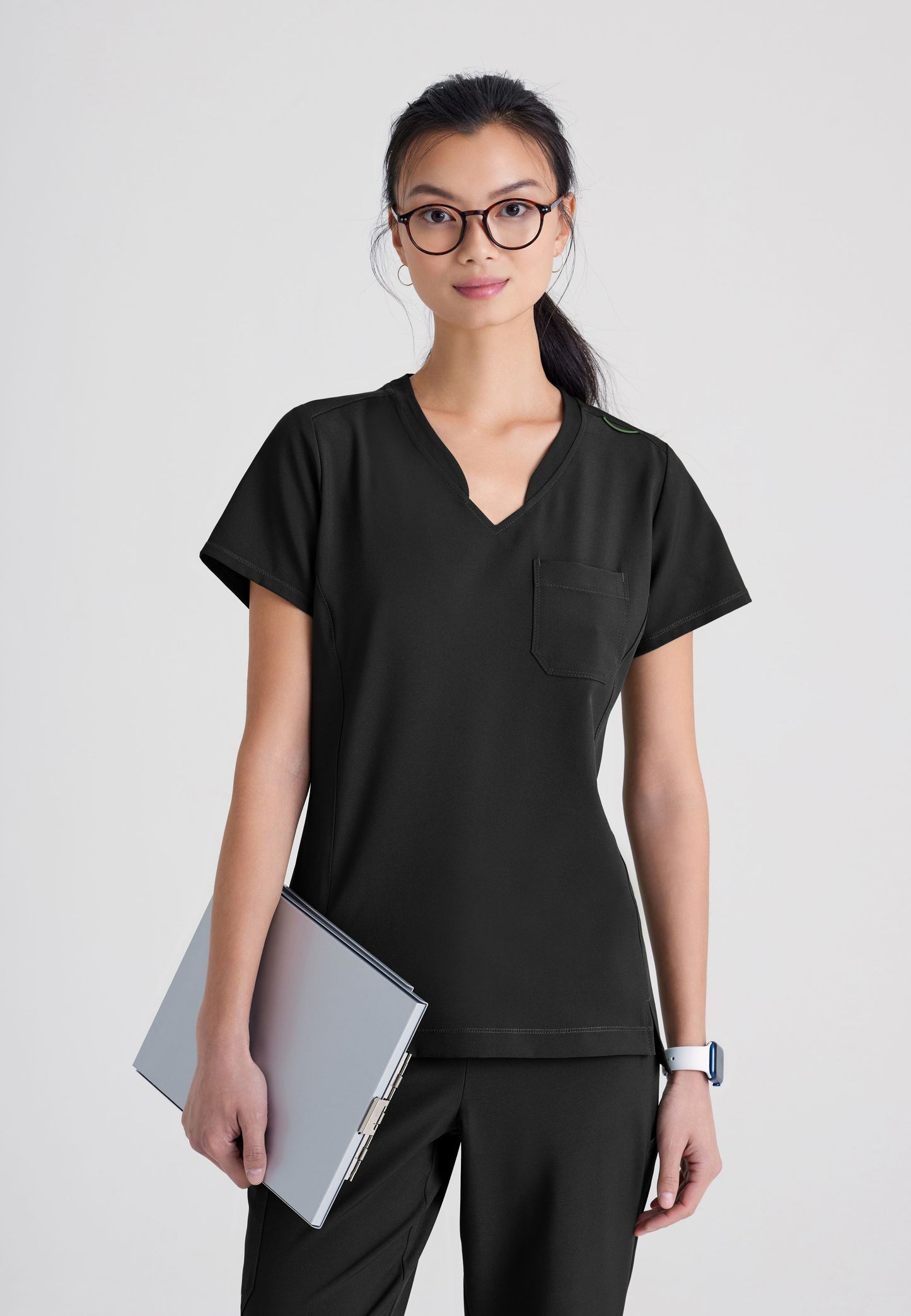 Barco Grey's Anatomy Evolve GSST181 Sway Tuck In Top Black