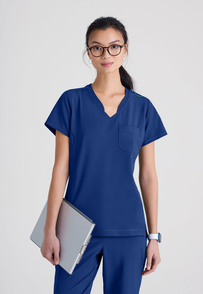 Barco Grey's Anatomy Evolve GSST181 Sway Tuck In Top Navy