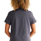 Healing Hands HH Works HH650 Women's Tuckable Scrub Top Pewter Back