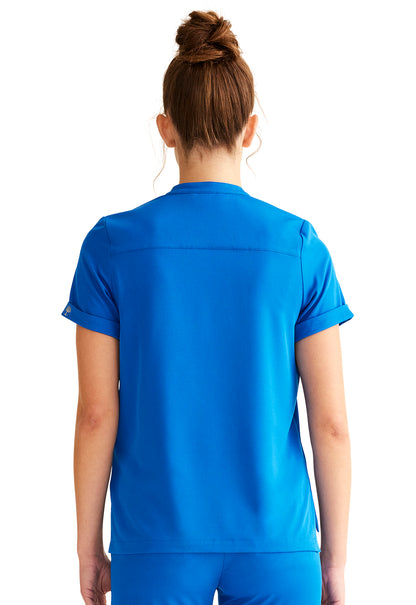 Healing Hands HH Works HH650 Women's Tuckable Scrub Top Royal Back