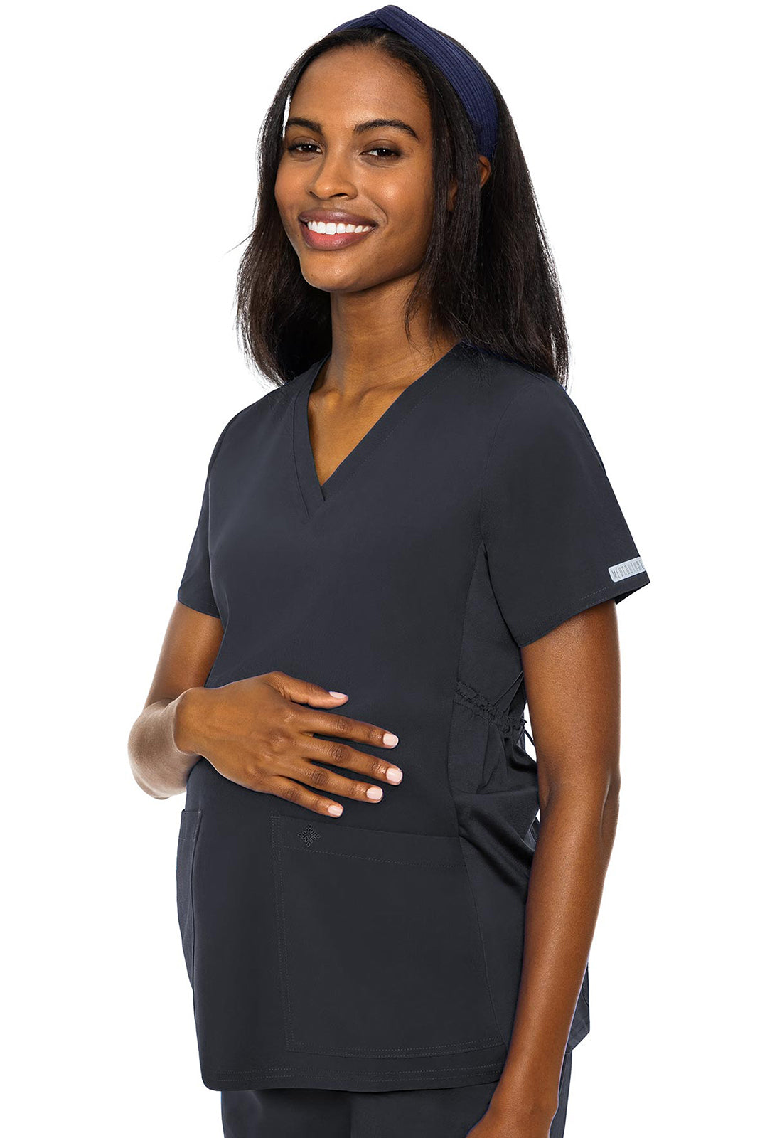 Med Couture Activate 8459 Maternity Top Pewter