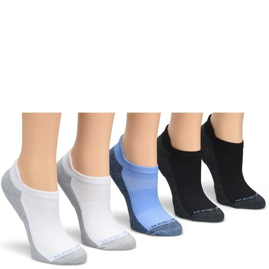 NurseMates Anklet Compression Socks - 5 Pack