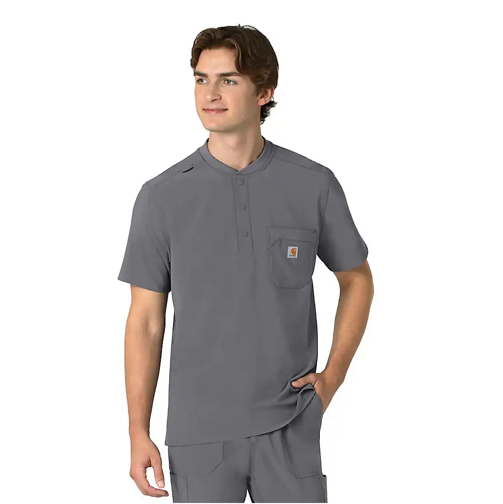 Force Cross-Flex C16310 Men's Henley Scrub Top
