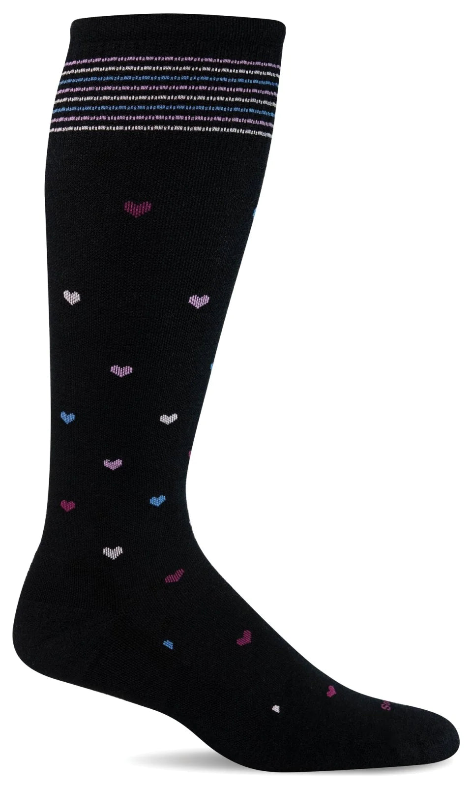 Sockwell Women's Compression Socks Full Heart Black