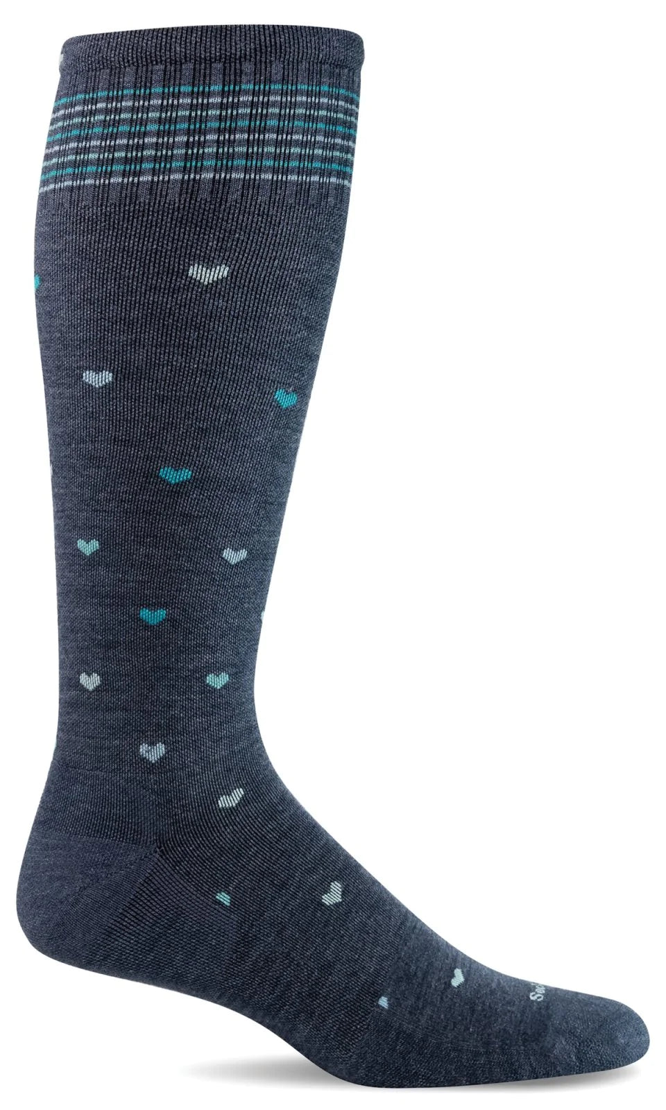 Sockwell Women's Compression Socks Full Heart Denim