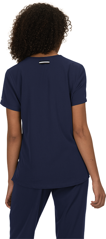 Koi Next Gen 1010 Ready to Work Women's Tuck In Top Navy Back