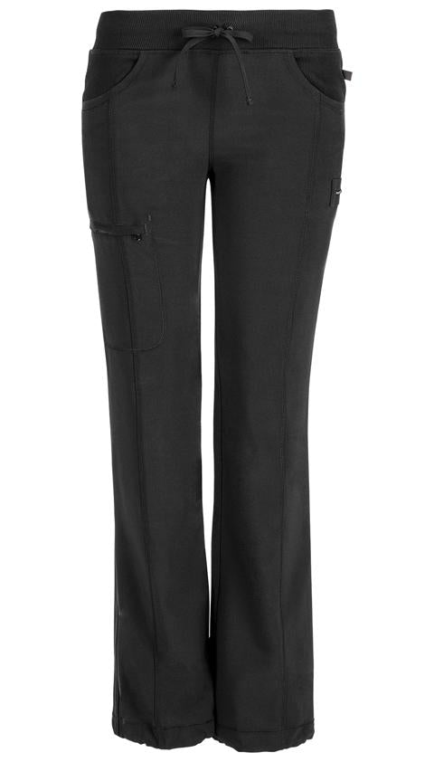 Cherokee Infinity 1123A Straight Leg Drawstring Pant PETITE black