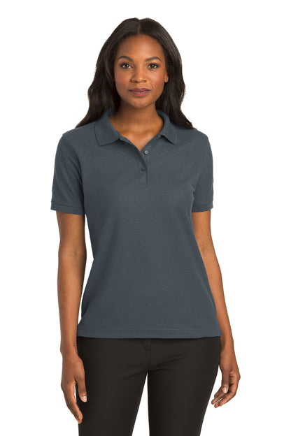 Mercy College L500 Women's Polo Shirt steel grey