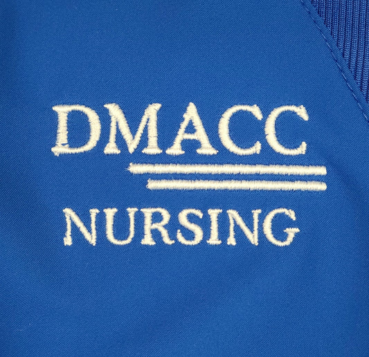  DMACC Nursing Logo for Scrubs Embroidery 