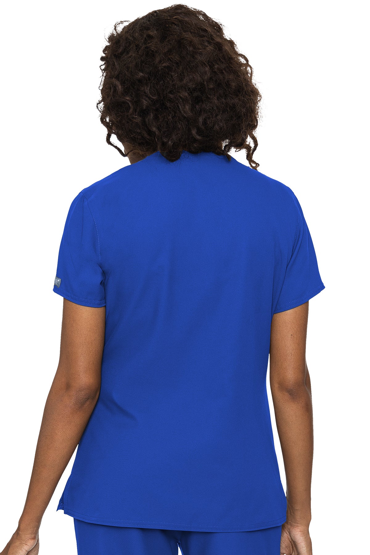 Med Couture 2468 Insight Side Pocket V-Neck Top royal back