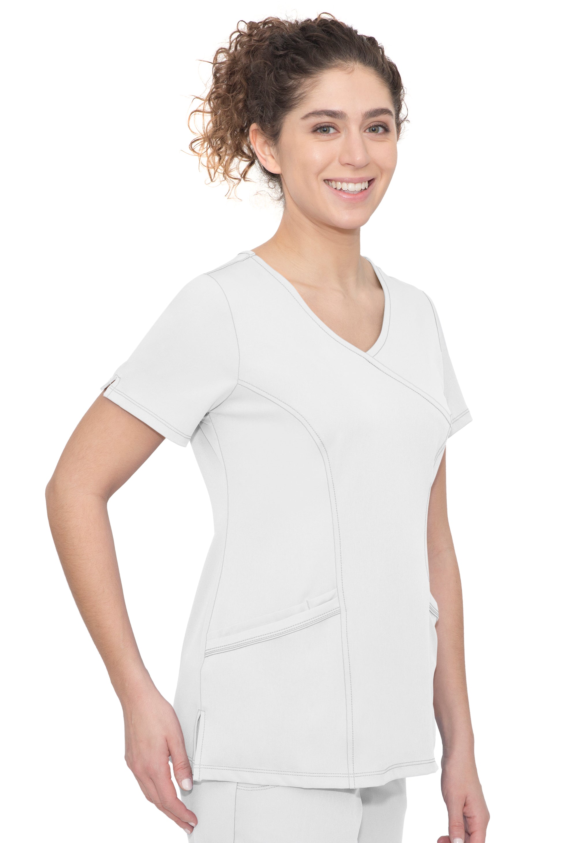 Healing Hands HH Works 2525 Madison Women's Top White