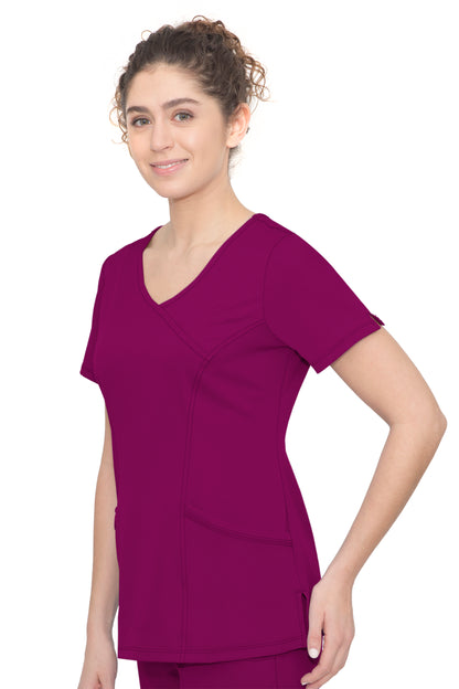 Healing Hands HH Works 2525 Madison Women's Top Wine