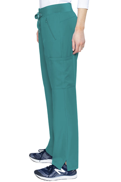 Med Couture 2702 Insight Women's Zipper Pocket Pant - TALL teal side