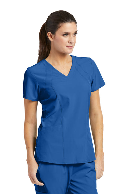 Barco One 5105 Women's Racer V-Neck Top Royal Blue