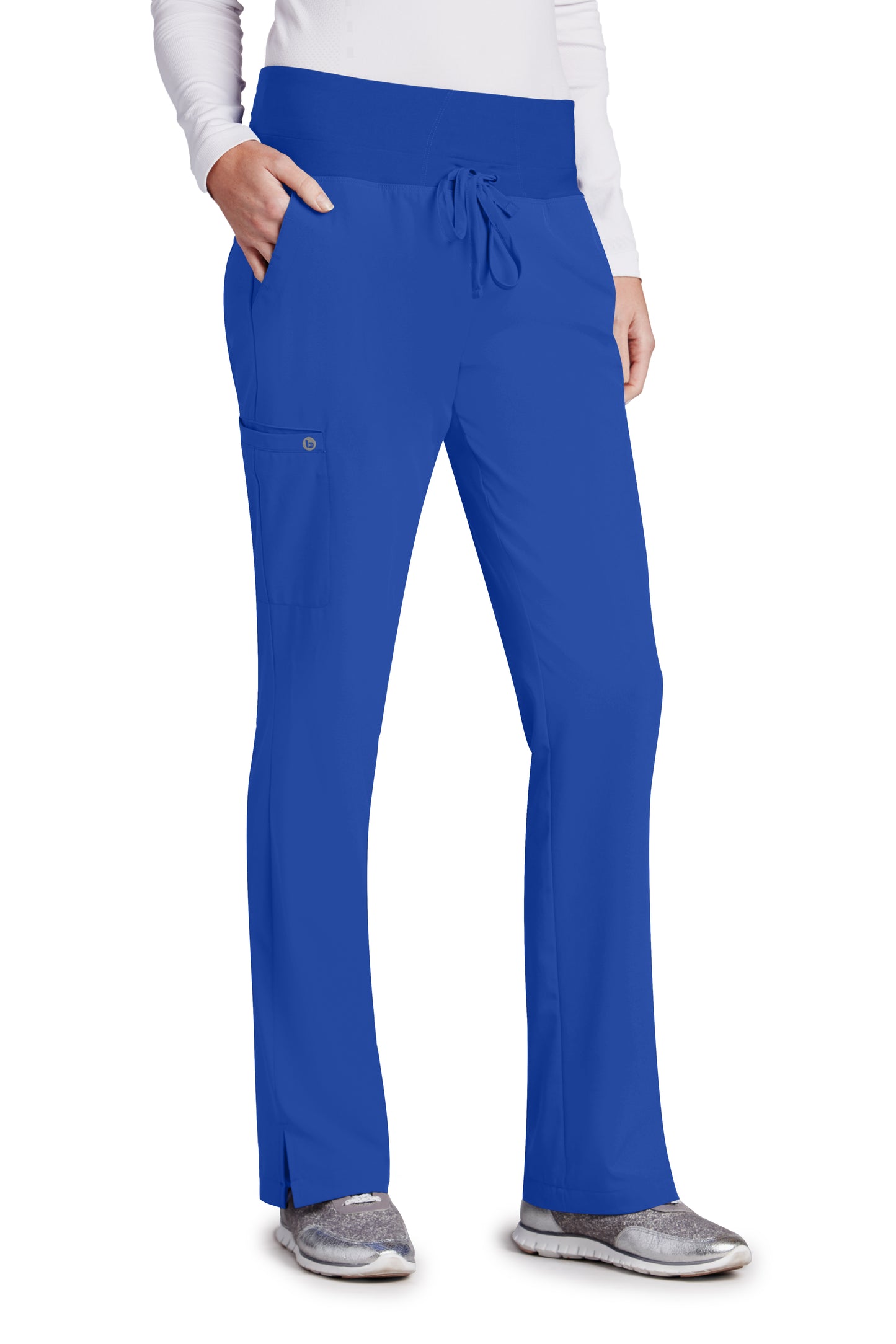 Ocean ave Women's Support Waistband Scrub Pants with Cargo Pocket, Size 2XL  Tall Inseam, Royal Blue