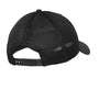 Sanmar New Era NE204 Snap-Back Mid-Profile Hat Black Back 