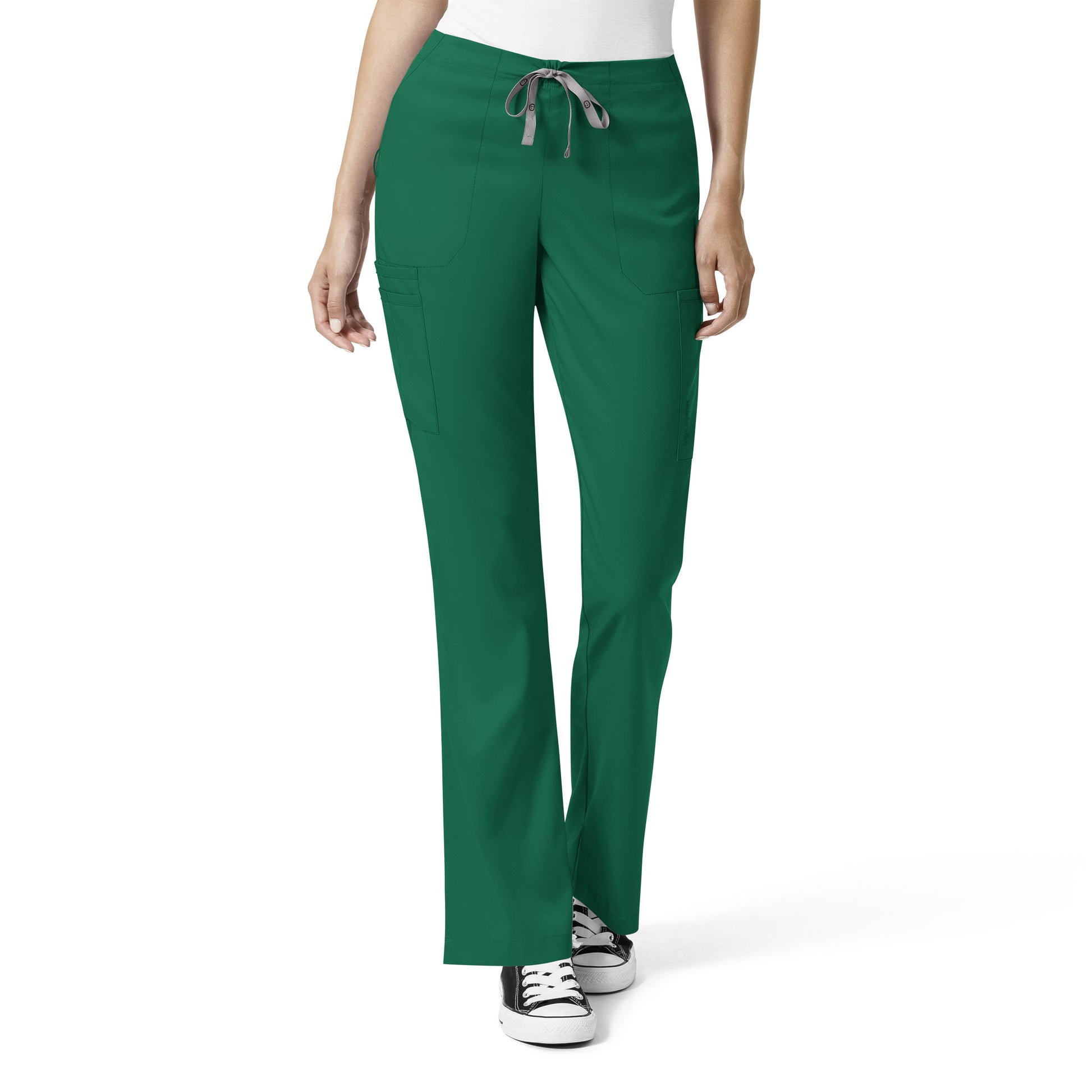 WonderWink Pro 5319 Women's Flare Cargo Scrub Pant Hunter Green