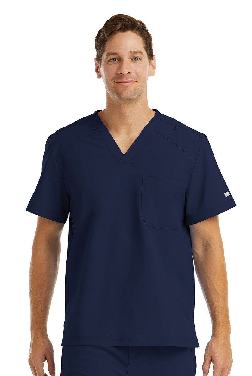 Maevn Momentum Men's 5801 Chest Pocket Top Navy Blue