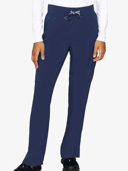 Med Couture 2702 Insight Women's Zipper Pocket Pant - PETITE Navy Front 