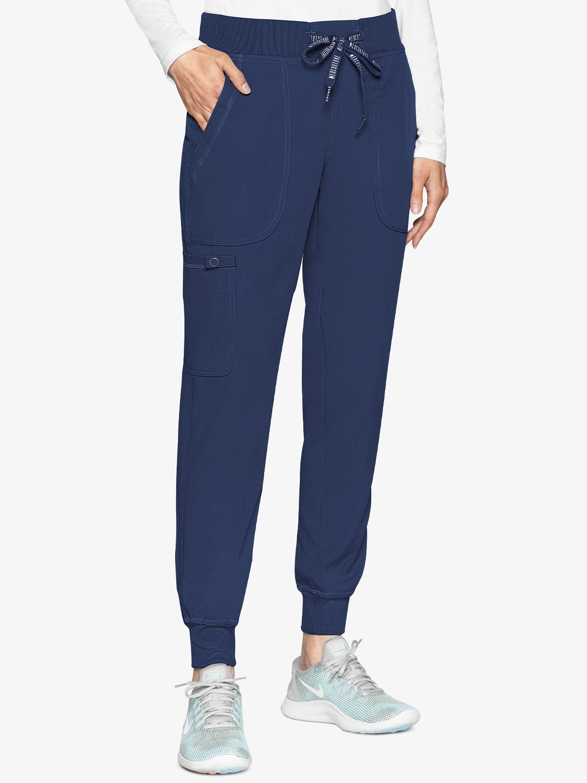 Med Couture Touch 7710 Women's Jogger Yoga Pant Navy