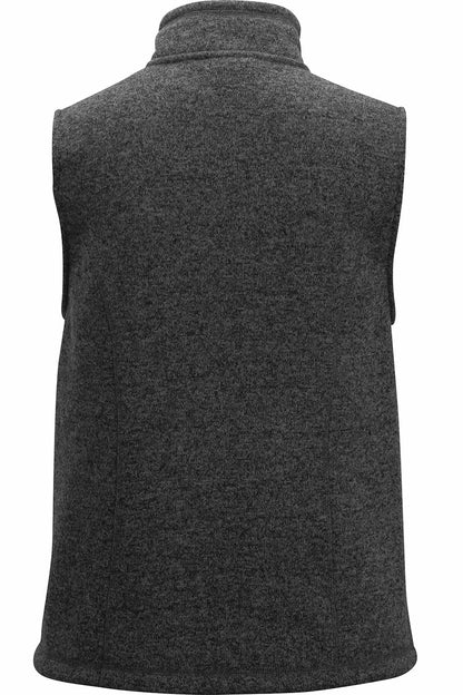 Edwards 6463 Women's Sweater Knit Fleece Vest Black Back