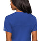 Med Couture Touch 7448 Women's Tuckable Chest Pocket Top Royal Back