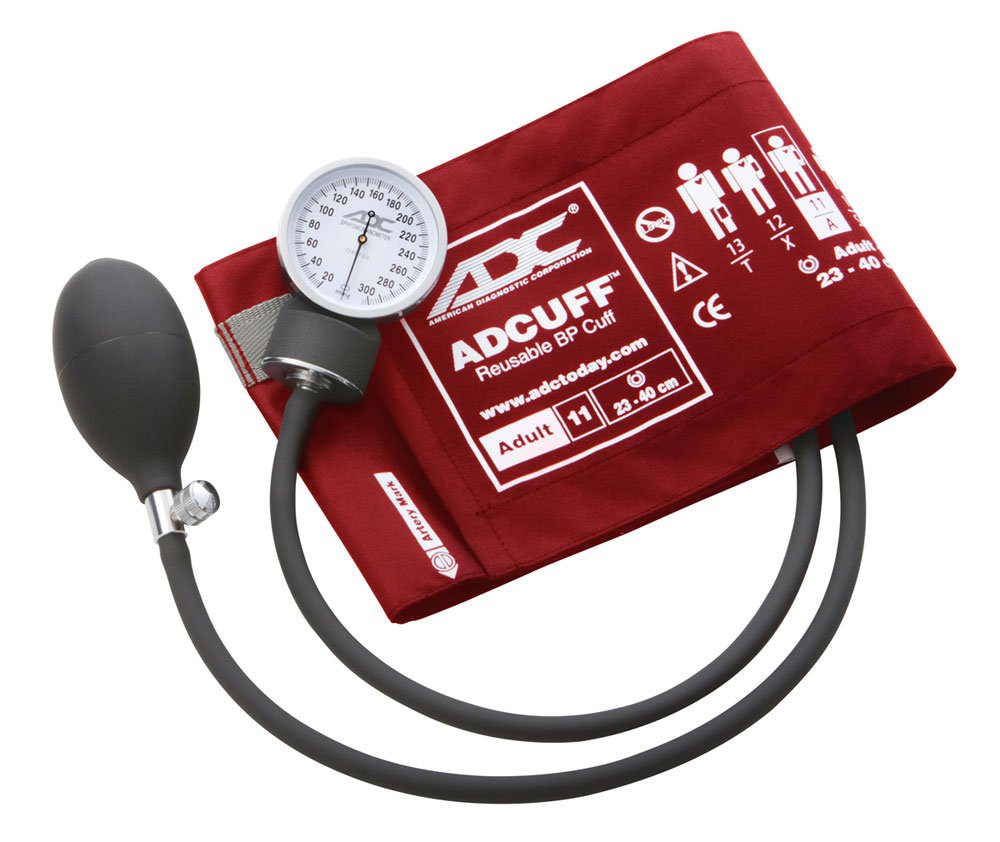 ADC Prosphyg™ 760 Adult Sphygmomanometer Red