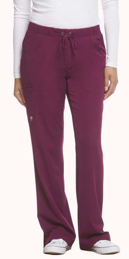 Healing Hands HHWorks 9560 Rebecca Women's Pant - PETITE Wine Front 