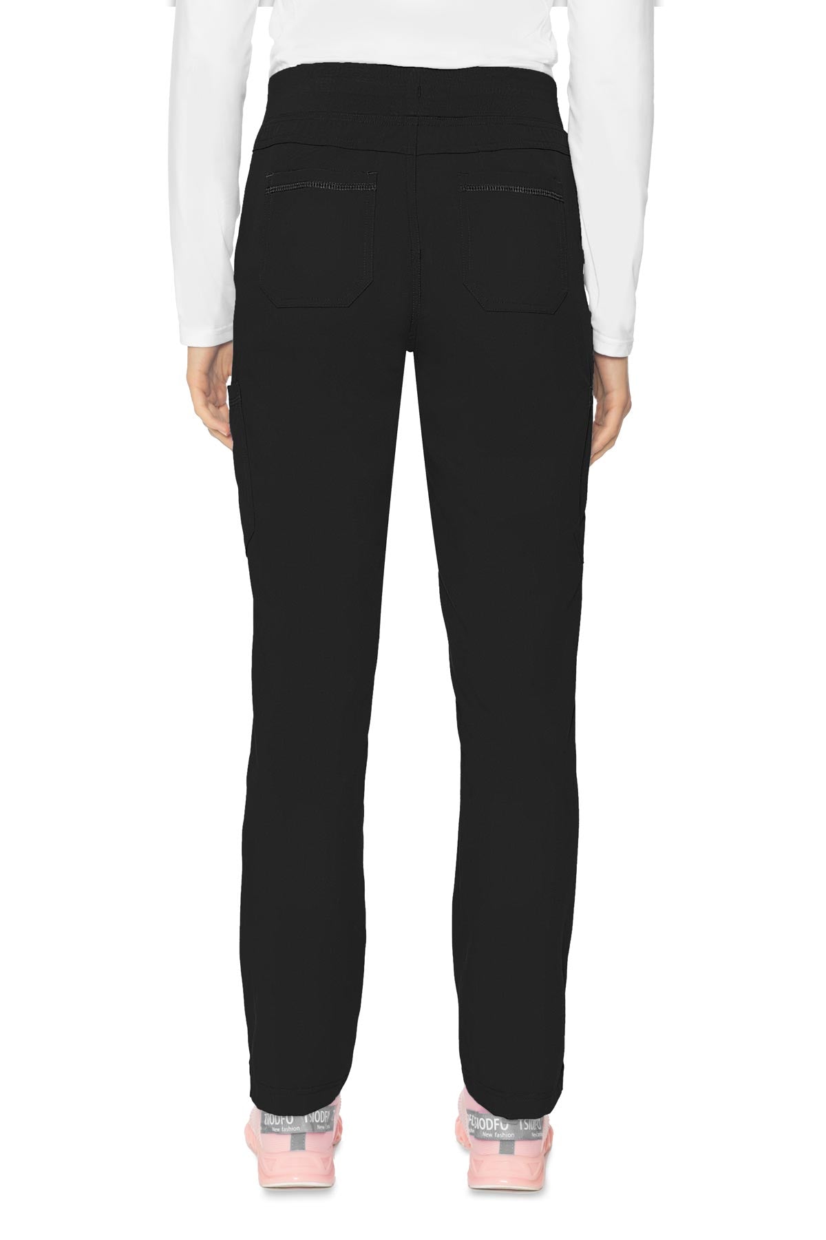 Med Couture Touch 7725 Women's Yoga 2 Cargo Pant Black Back