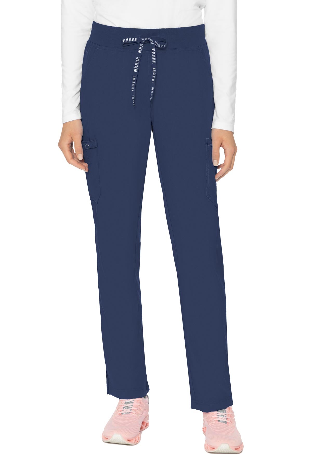 Med Couture Touch 7725 Women's Yoga 2 Cargo Pant Navy