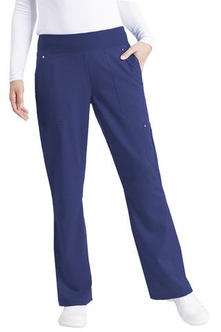 Healing Hands Purple Label 9133 Women's Straight Leg Pant - PETITE Navy Large