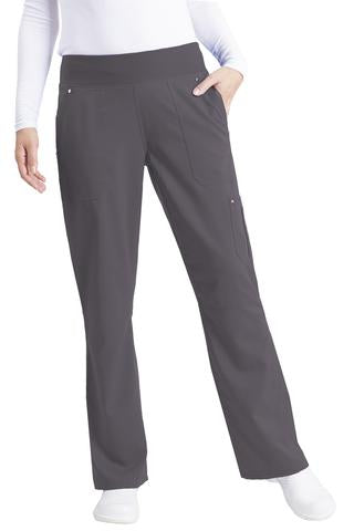 Healing Hands Purple Label 9133 Women's Straight Leg Scrub Pant Pewter Large