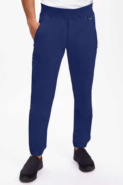 Healing Hands Purple Label 9301 Dante Men's Jogger Pant - SHORT Navy Front 