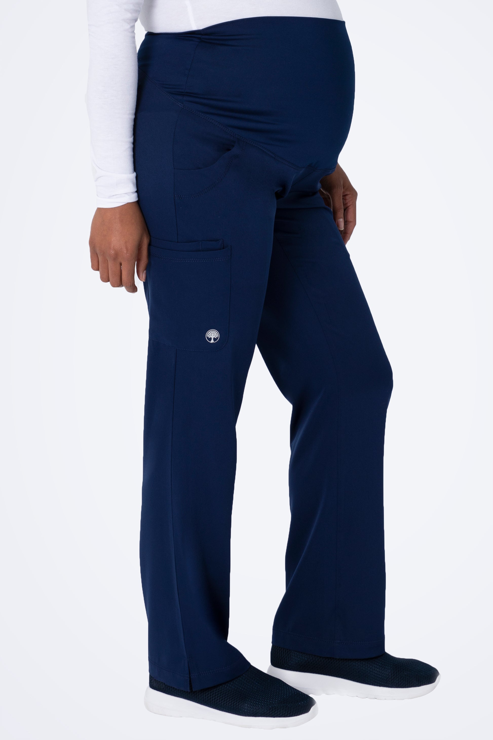 Healing Hands HHWorks 9510 Maternity Pant Navy Right 