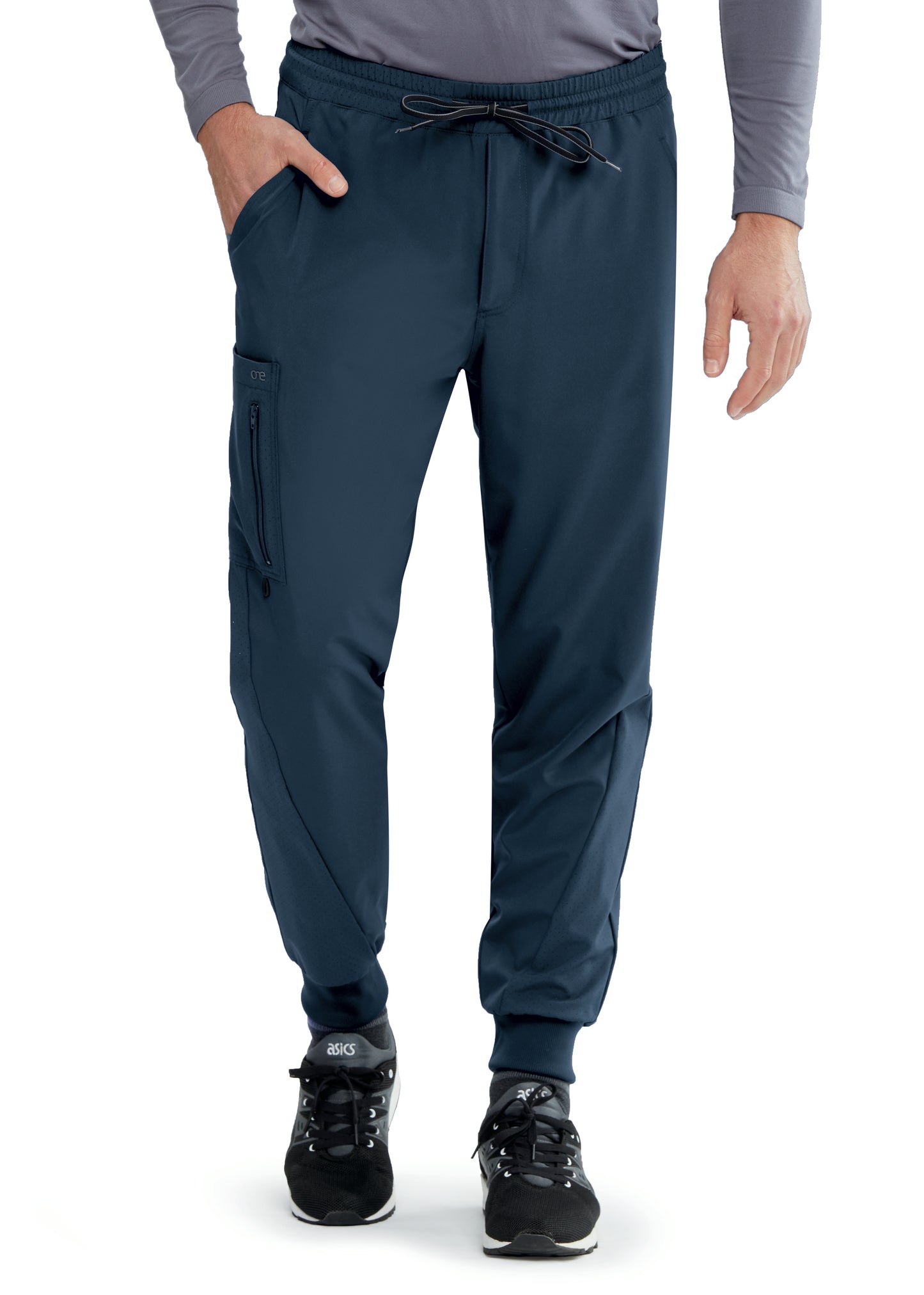 Barco One BOP520 Men's Jogger Pant in Steel Grey - Front View