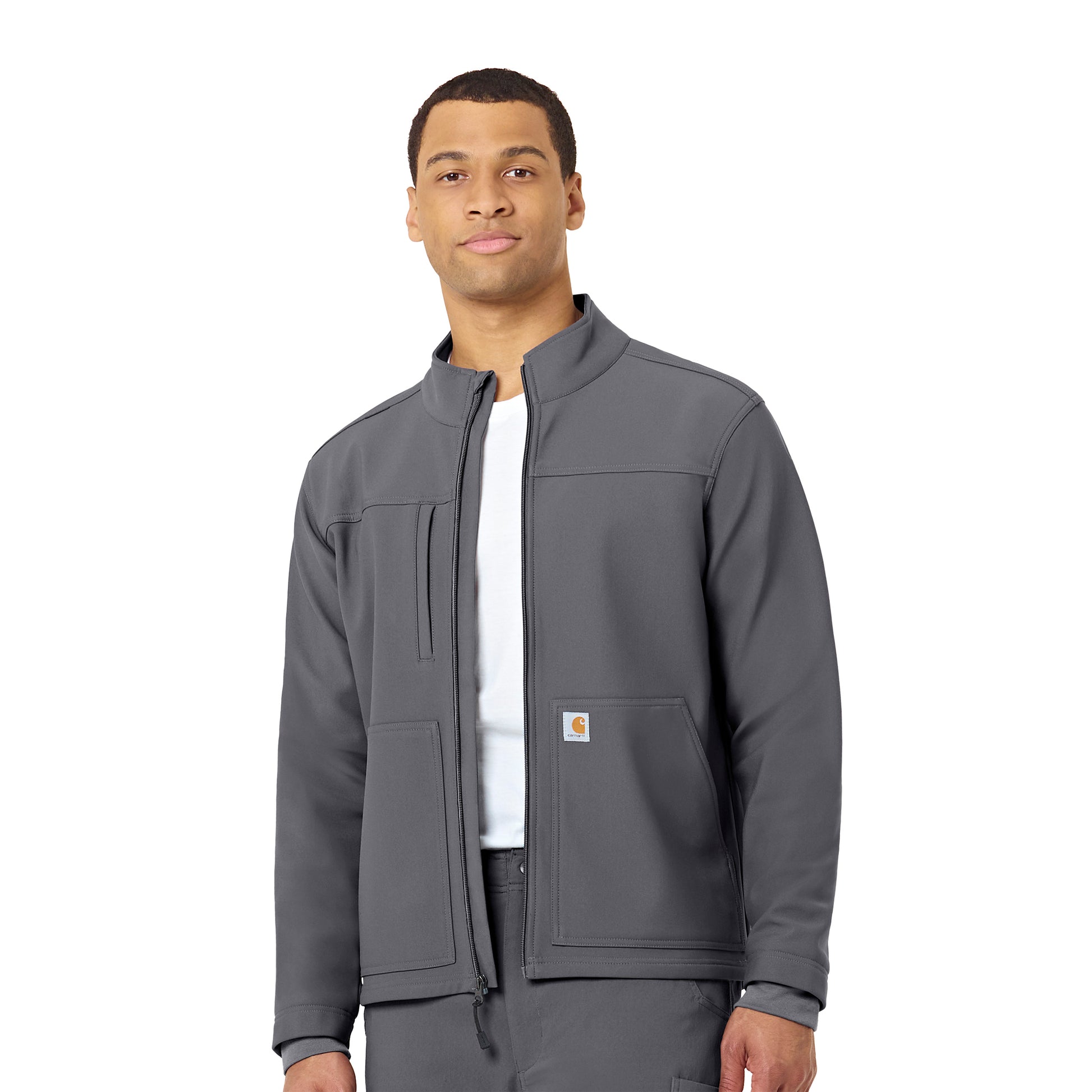 Carhartt C80023 Men's Rugged Flex Fleece Jacket Pewter Grey