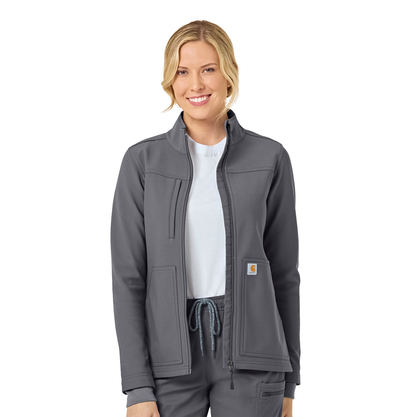 Carhartt C81023 Women's Rugged Flex Fleece Jacket - Pewter Grey