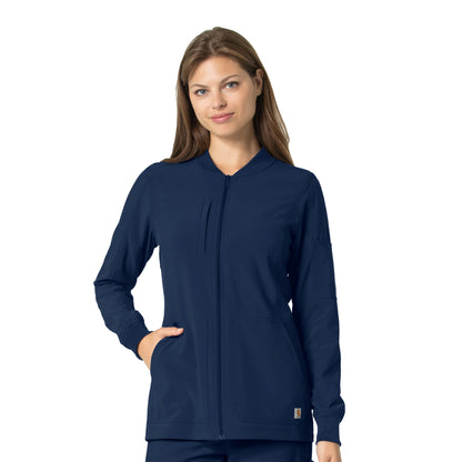 Carhartt C82110 Women's Cross Flex Warmup Jacket Navy