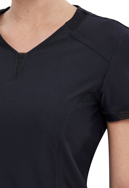 Cherokee Form Women's V-Neck Scrub Top black