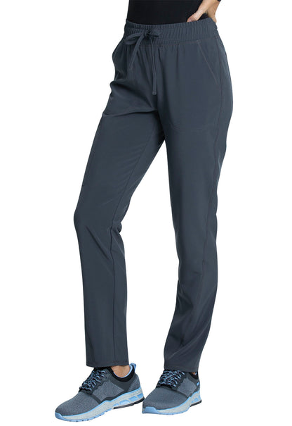 Cherokee Allura Mid Rise Drawstring Cargo Pant Grey 