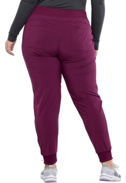 Cherokee Allura  Women's Pull On Jogger Pant wine back