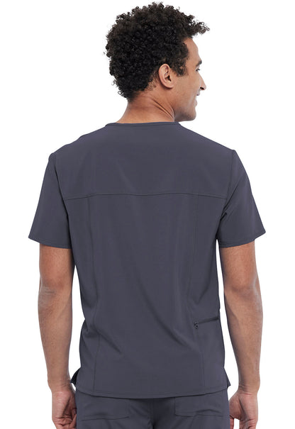 Cherokee Allura CKA689 Men's Tuck-In Top Pewter Back