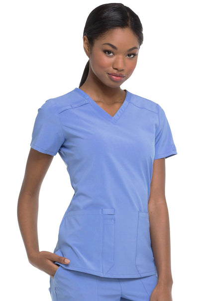 Dickies EDS DK615 V-Neck Women's Scrub Top ceil front