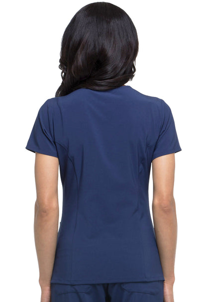 Dickies EDS DK615 V-Neck Women's Scrub Top navy back