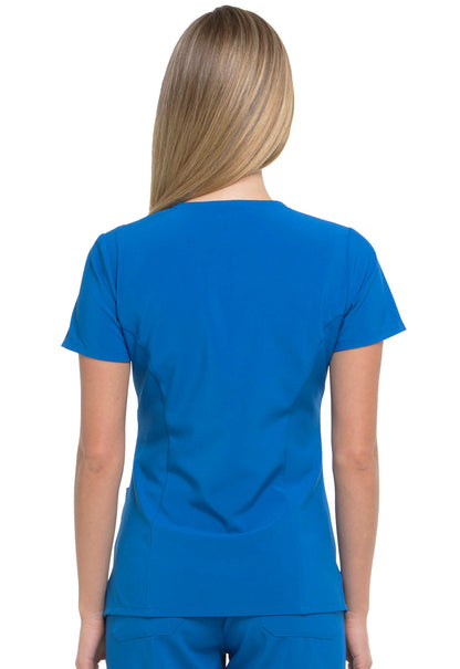 Dickies EDS DK615 V-Neck Women's Scrub Top royal back