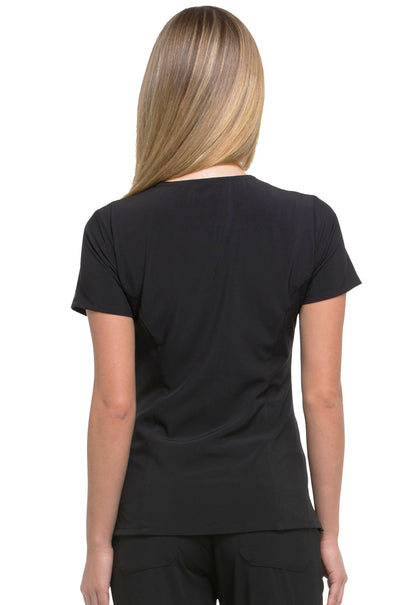 Dickies EDS DK615 V-Neck Women's Scrub Top black back